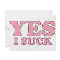 Yes, I Suck invitations by AKR000 Yes, I Suck invitations