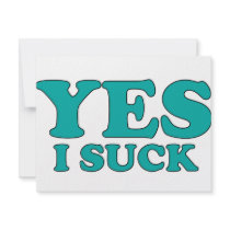 Yes, I Suck invitations by AKR000 Yes, I Suck invitations