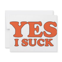 Yes, I Suck invitations by AKR000 Yes, I Suck invitations
