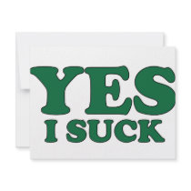 Yes, I Suck invitations by AKR000 Yes, I Suck invitations