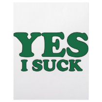 Yes, I Suck letterhead