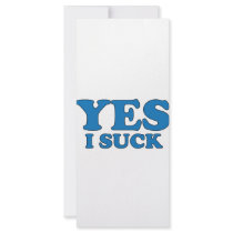 Yes, I Suck rack cards by AKR000 Yes, I Suck rack cards