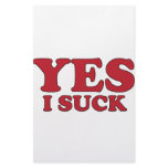 Yes, I Suck Customized Stationery