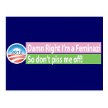 Yes I'm a Feminazi! Post Card