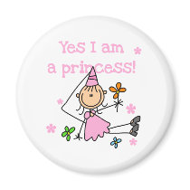 Yes I'm a Princess magnets by stick_figures Yes I'm a Princess magnets