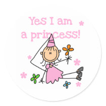 Yes I'm a Princess stickers