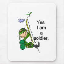 Yes I'm a Soldier mousepads