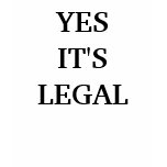 YES IT'S LEGAL TSHIRTS