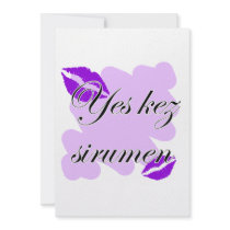 Yes kez sirumen - Armenian - I Love You Personalized Announcements