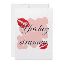 Yes kez sirumen - Armenian - I Love You Invites