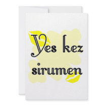 Yes kez sirumen - Armenian - I Love You Personalized Invites