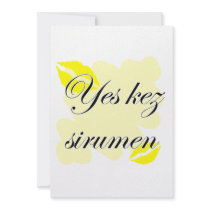 Yes kez sirumen - Armenian - I Love You Invite