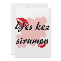 Yes kez sirumen - Armenian - I Love You Invite