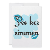Yes kez sirumen - Armenian - I Love You Personalized Announcements