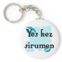 Yes kez sirumen - Armenian - I Love You Key Chain