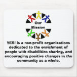 yes logo, YES! is a non-profit organizations de... mousepads
