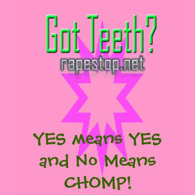 YES means YES and No Means CHOMP! Tanktop by rapexsa