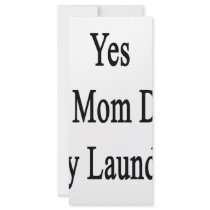 Yes My Mom Does My Laundry rack cards by Supernova23 Yes My Mom Does My Laundry rack cards