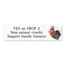 Yes on Proposition 2 - Bumper Sticker