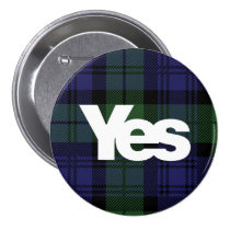Yes Scotland Scottish Independence 2014 Tartan buttons
