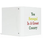 Yes Senegal Is A Great Country Binders