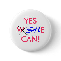 YES, SHE CAN! - election button