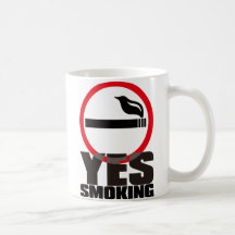 YES_SMOKING COFFEE MUG