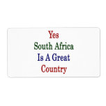 Yes South Africa Is A Great Country Shipping Labels