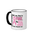Yes, They Are Fake 1.1 Breast Cancer mugs