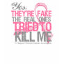 Yes They Are Fake v2 - Breast Cancer Tshirt