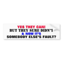 YES THEY CAN.. BUT THEY SURE DIDN'T BUMPER STICKERS