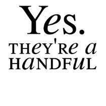 Yes. They're a Handful t-shirts