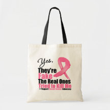 YES They're fake....My real ones tried to kill me Bags