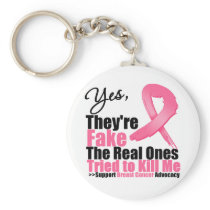 YES They're fake....My real ones tried to kill me Key Chains