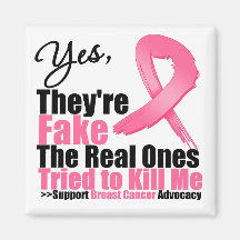 YES They're fake....My real ones tried to kill me Fridge Magnets