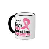 YES They're fake....My real ones tried to kill me Mug