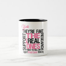 Yes They're Fake The Real Ones Tried To Kill Me Mug