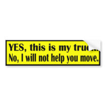 Yes, this is my truck. bumper stickers