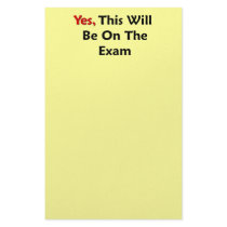 Yes, This Will Be On The Exam stationery by FunnyFloridian Yes, This Will Be On The Exam stationery