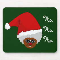Yes, Virginia, There is a Black Santa Claus Mouse Pads