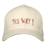 Yes way positive outlook motivational cap embroidered hats