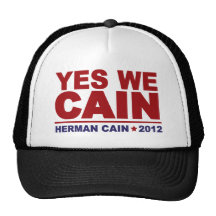Yes We Cain Herman Cain 2012 Hats