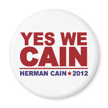 Yes We Cain Herman Cain 2012 magnets