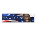 Yes We Cain! Herman Cain bumpersticker