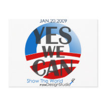 Yes We Can 2 postcards