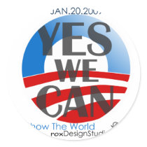 Yes We Can 2 stickers