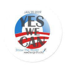 Yes We Can 2 stickers