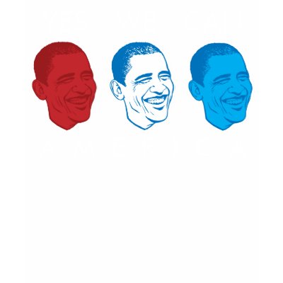 "Yes We Can America" Obama T-shirt by HarryTerry