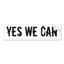 YES WE CAN - bmp sticker txt bumper stickers