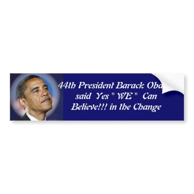 Yes " WE " Can_Bumper Sticker by zazzlegirboy09